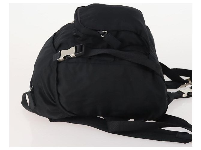 PRADA Backpack Nylon Black Silver Auth bs34260 Silvery - view 4