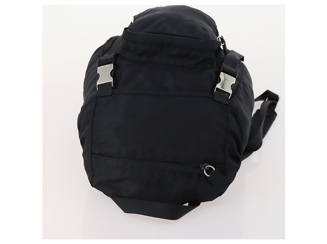 PRADA Backpack Nylon Black Silver Auth bs34260 Silvery - view 6