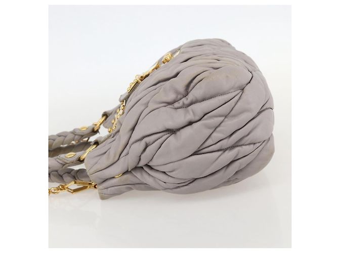 Borsa Miu Miu Matelassé in pelle 2 in 1 viola oro Auth YKZ1155 D'oro Porpora - vista 3