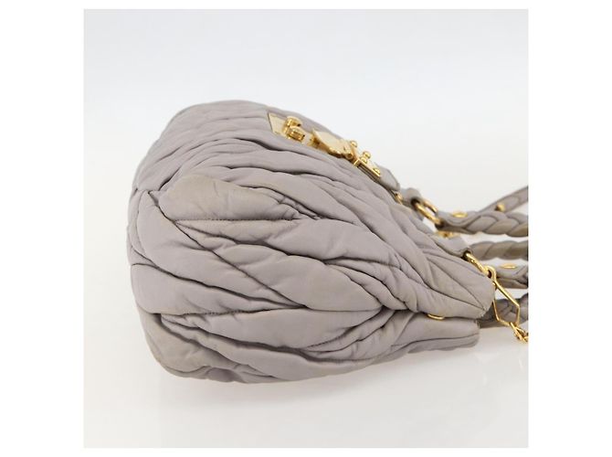 Borsa Miu Miu Matelassé in pelle 2 in 1 viola oro Auth YKZ1155 D'oro Porpora - vista 4