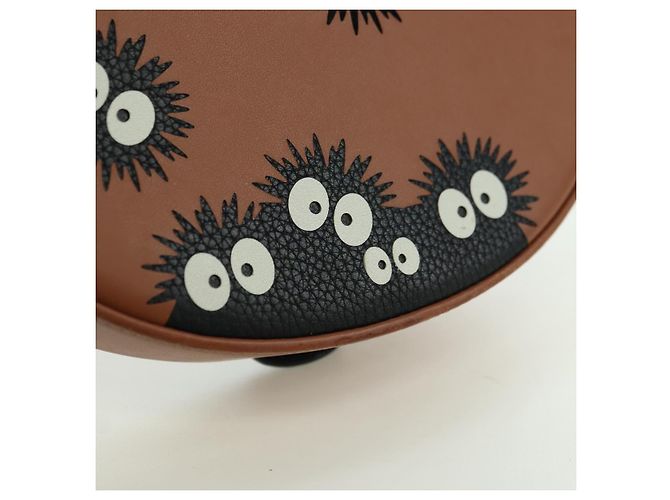LOEWE - Borsa Il Mio Vicino Totoro Studio Ghibli Makkuro Kurosuke Auth YKZ1314SM Marrone - vista 21