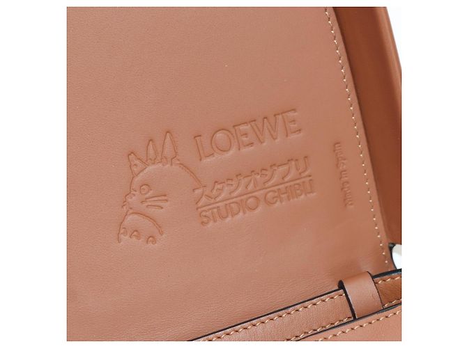 LOEWE - Borsa Il Mio Vicino Totoro Studio Ghibli Makkuro Kurosuke Auth YKZ1314SM Marrone - vista 22