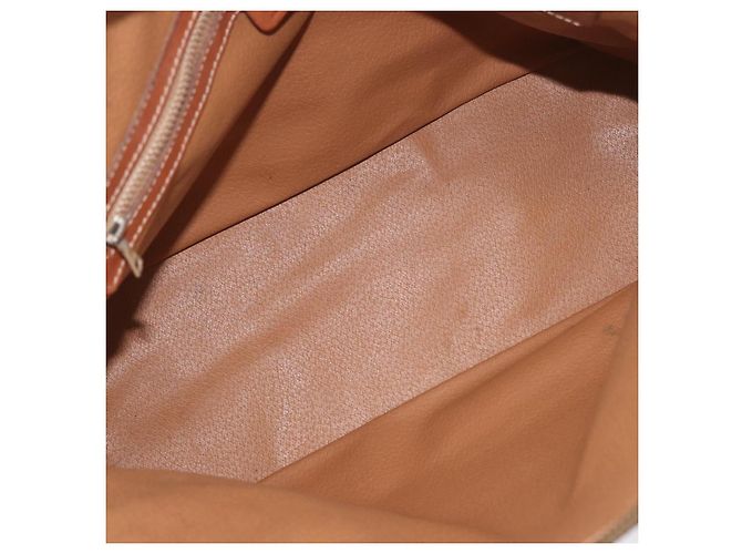 Céline Borsa a mano in tela Macadam CELINE in pelle PVC marrone oro Auth ti3854 D'oro - vista 10