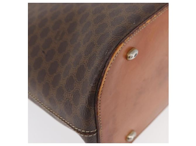 Céline Borsa a mano in tela Macadam CELINE in pelle PVC marrone oro Auth ti3854 D'oro - vista 16