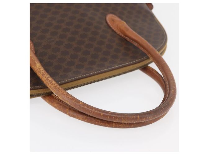Céline Borsa a mano in tela Macadam CELINE in pelle PVC marrone oro Auth ti3854 D'oro - vista 7