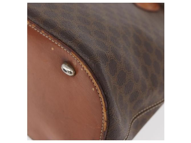 Céline Borsa a mano in tela Macadam CELINE in pelle PVC marrone oro Auth ti3854 D'oro - vista 9