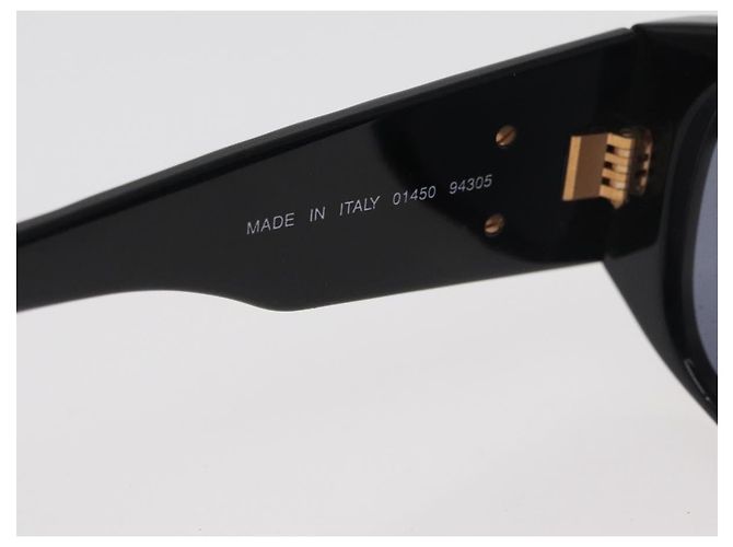 Gafas de sol CHANEL de plástico Negro CC Auth ka3896A - vista 11
