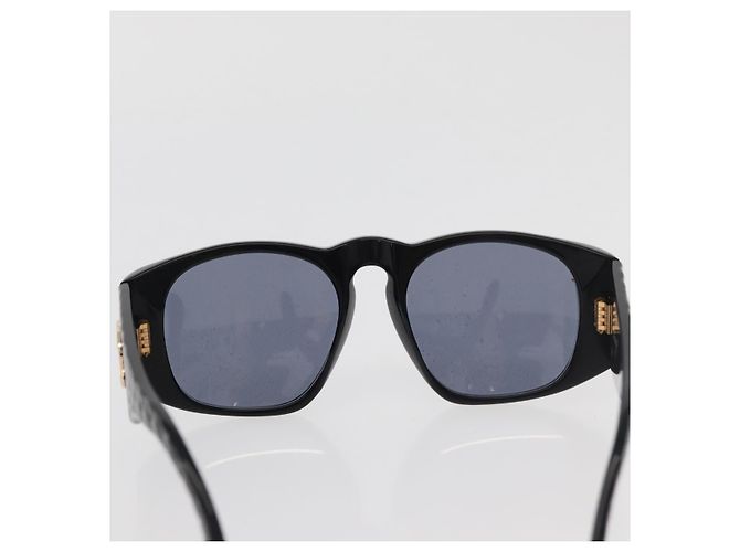 Gafas de sol CHANEL de plástico Negro CC Auth ka3896A - vista 2