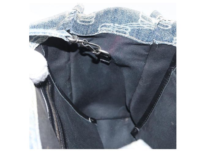 Borsa a Mano BALENCIAGA Denim 2way Blu Argento 671402 Auth 175182 - vista 20