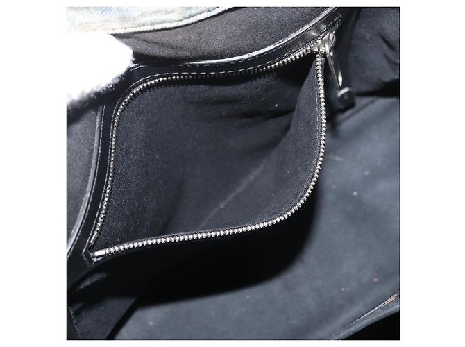 Borsa a Mano BALENCIAGA Denim 2way Blu Argento 671402 Auth 175182 - vista 23