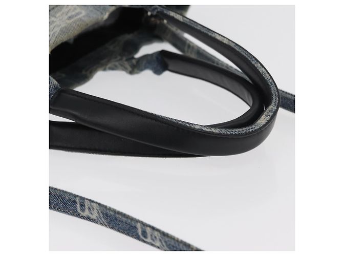 Borsa a Mano BALENCIAGA Denim 2way Blu Argento 671402 Auth 175182 - vista 7