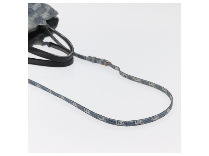 Borsa a Mano BALENCIAGA Denim 2way Blu Argento 671402 Auth 175182 - vista 8