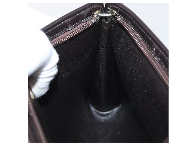 Sac à épaule en toile Trotter Christian Dior marron or Auth 176479 Doré - vue 19
