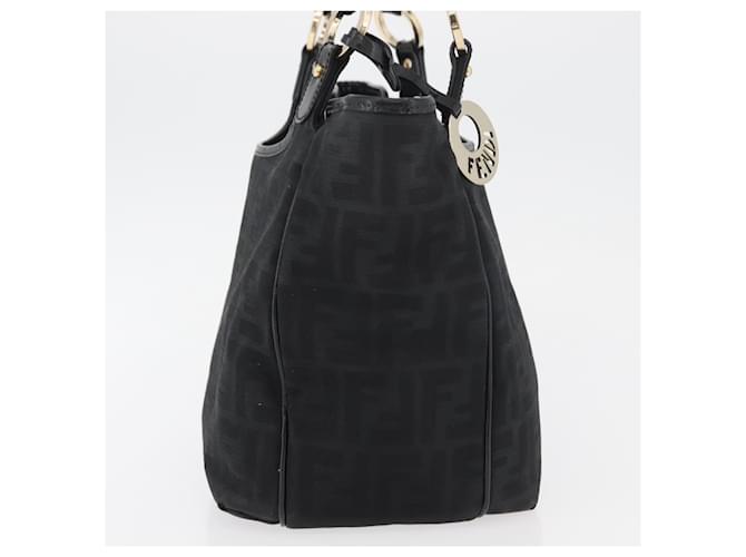 FENDI Zucca Canvas Tote Bag Gold Black Auth ka3940 Schwarz Golden - Ansicht 3