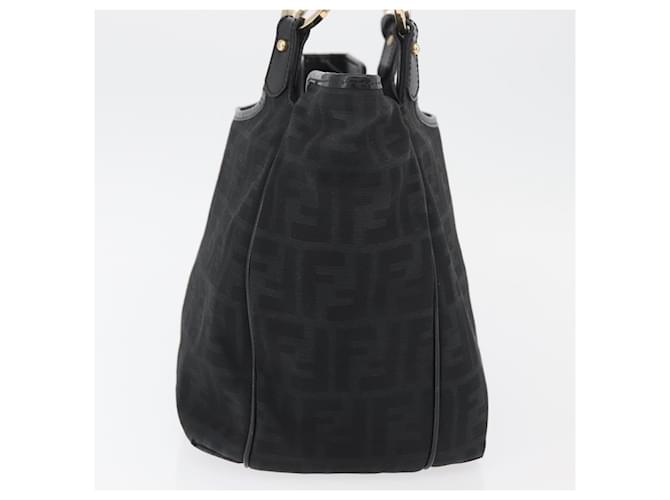 FENDI Zucca Canvas Tote Bag Gold Black Auth ka3940 Schwarz Golden - Ansicht 4