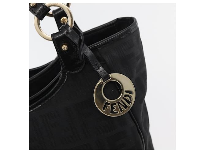 FENDI Zucca Canvas Tote Bag Gold Black Auth ka3940 Schwarz Golden - Ansicht 9