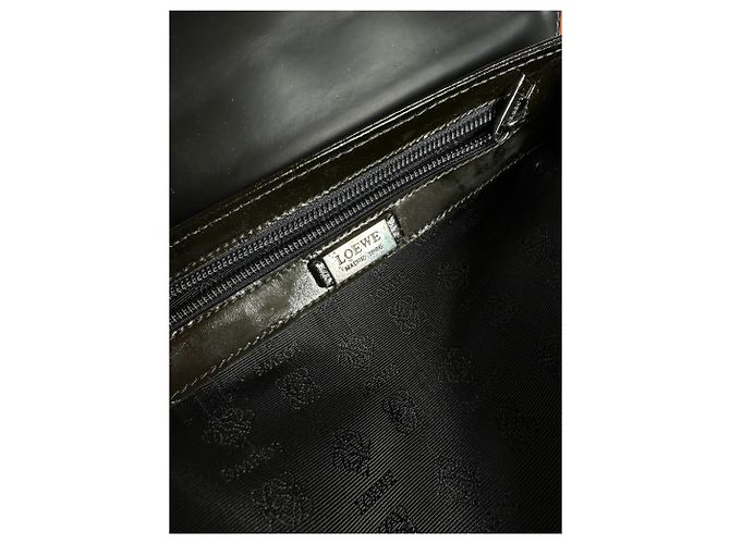 Vintage Loewe Madrid Lederhandtasche Schwarz - Ansicht 4