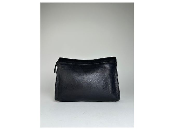 Clutch in pelle vintage Givenchy nera Nero - vista 9