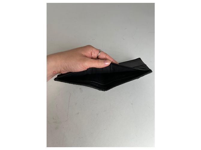 Vintage Dior Oblique Monogram Canvas Bifold Wallet Black - view 5