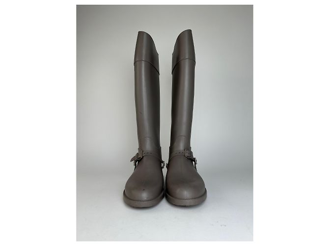Botas de montar de goma vintage Givenchy Taupe EU37 Gris - vista 5