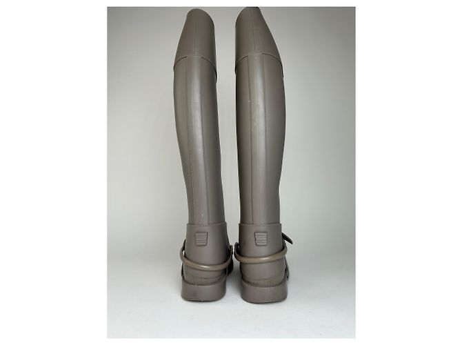 Botas de montar de goma vintage Givenchy Taupe EU37 Gris - vista 6