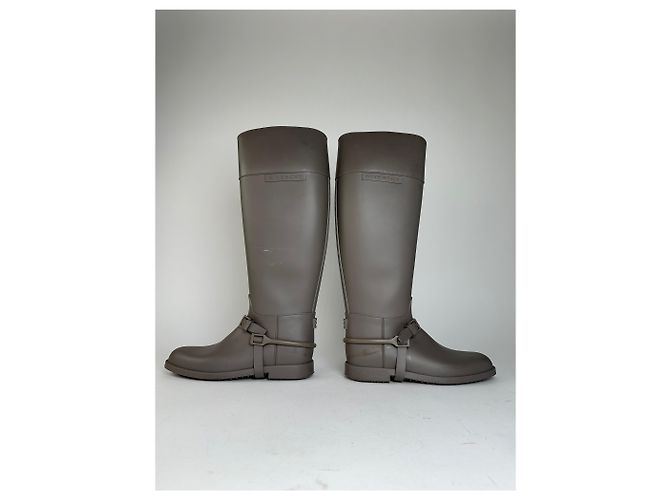 Botas de montar de goma vintage Givenchy Taupe EU37 Gris - vista 7