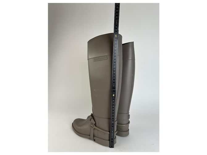 Botas de montar de goma vintage Givenchy Taupe EU37 Gris - vista 8