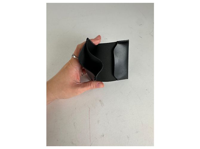 Céline Celine Leather Flat Pouch Black - view 5