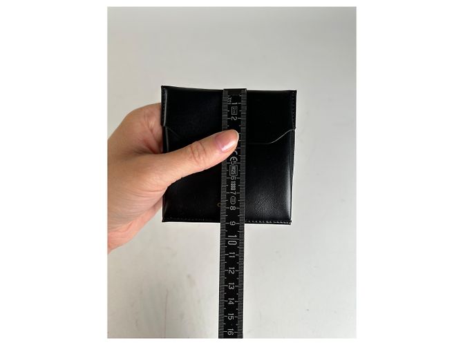 Céline Celine Leather Flat Pouch Black - view 7