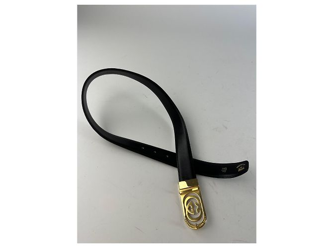 Vintage Gucci GG Ledergürtel braun - Ansicht 4