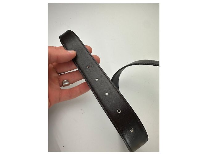 Vintage Gucci GG Ledergürtel braun - Ansicht 6