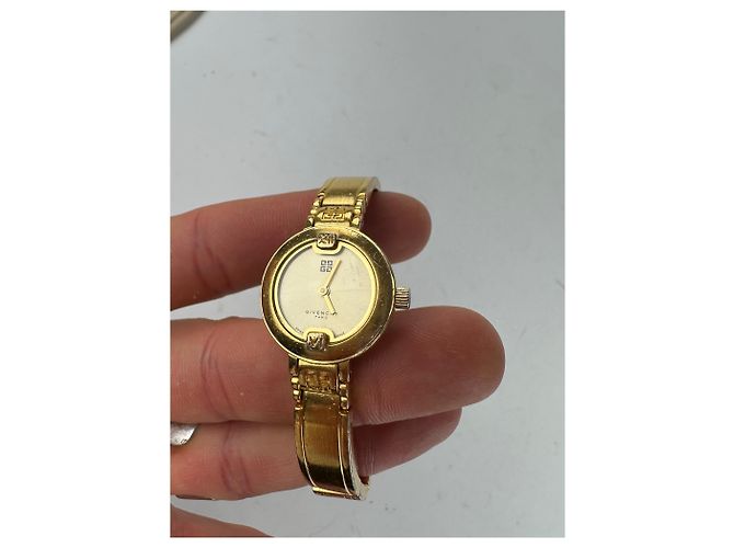 Orologio al Quarzo Placcato Oro Vintage Givenchy 4G D'oro - vista 4