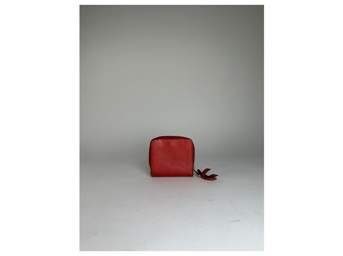 Chloé Vintage Chloe Leather Wallet / Card Holder Red - view 2