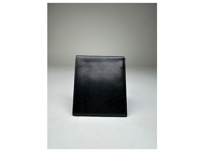 Triomphe Céline Vintage Celine Paris Calèche Smooth Leather Bifold Wallet Black - view 3