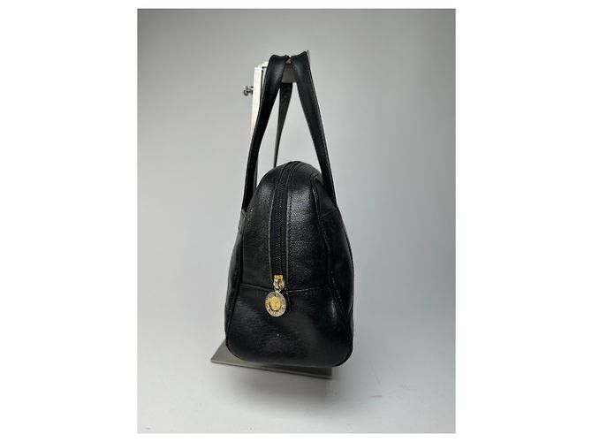 Vintage Givenchy 4G geprägte Leder Bowling-Handtasche schwarz - Ansicht 6