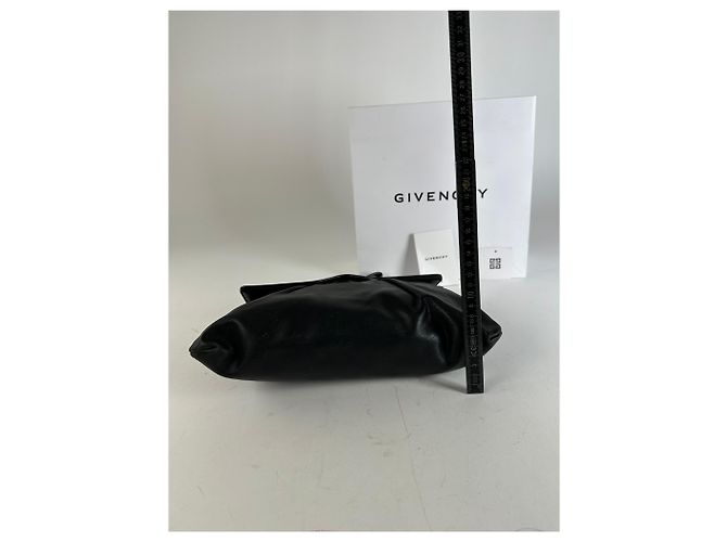 Clutch in pelle vintage Givenchy Avantgarde nera Nero - vista 9