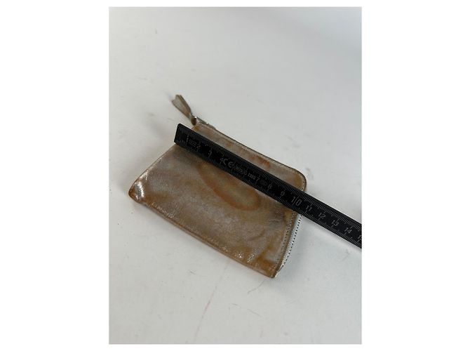 Comme Des Garcons Vintage Comme Des Garçons Silver Edge Leather Zip Card Holder Silver Bronze - view 6