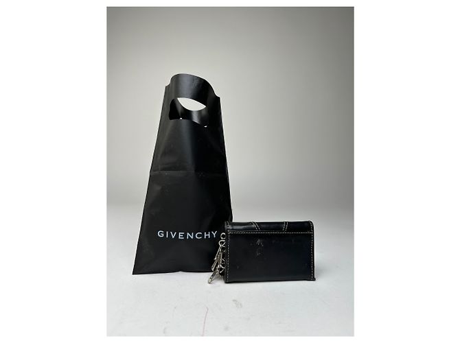 Vintage Givenchy 4G Leder-Schlüsselhalter Schwarz - Ansicht 11