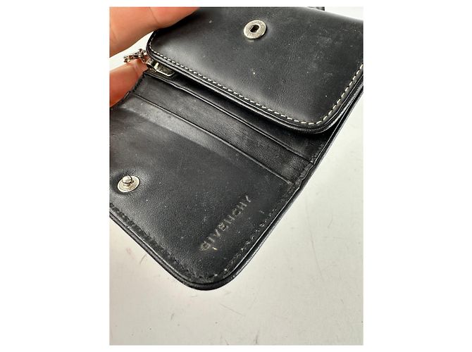 Vintage Givenchy 4G Leder-Schlüsselhalter Schwarz - Ansicht 5