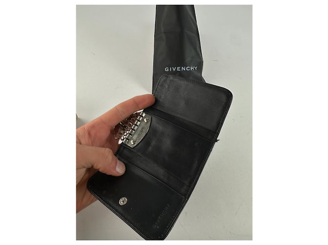 Vintage Givenchy 4G Leder-Schlüsselhalter Schwarz - Ansicht 6