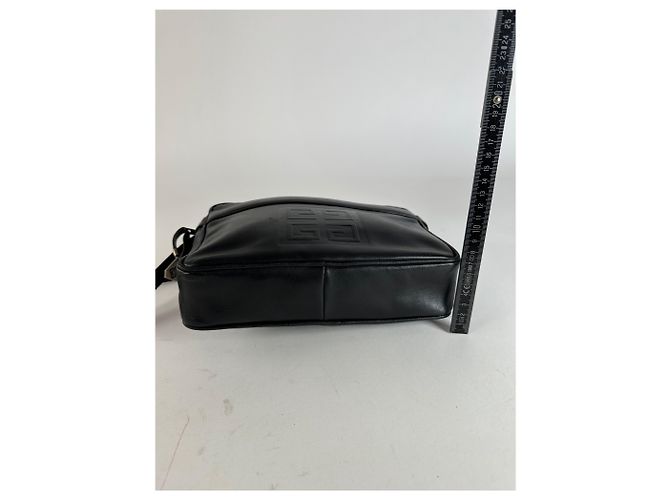 Vintage Givenchy 4G Glattleder Umhängetasche Schwarz - Ansicht 11