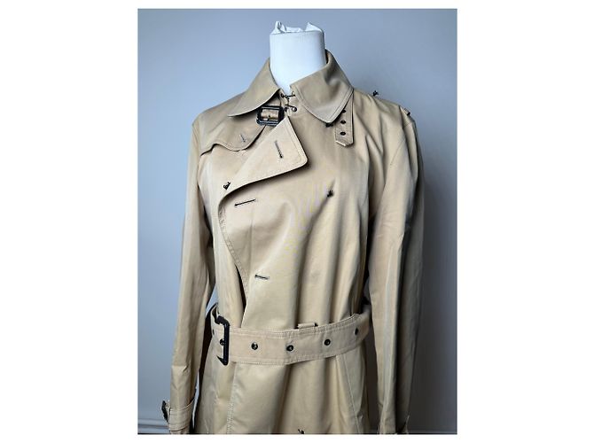 Vintage Burberry Trenchcoat Beige M - Ansicht 14