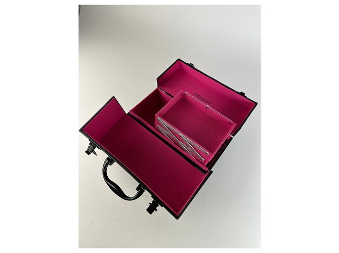 Beauty Case Vintage Yves Saint Laurent Beauté Nera Nero - vista 3