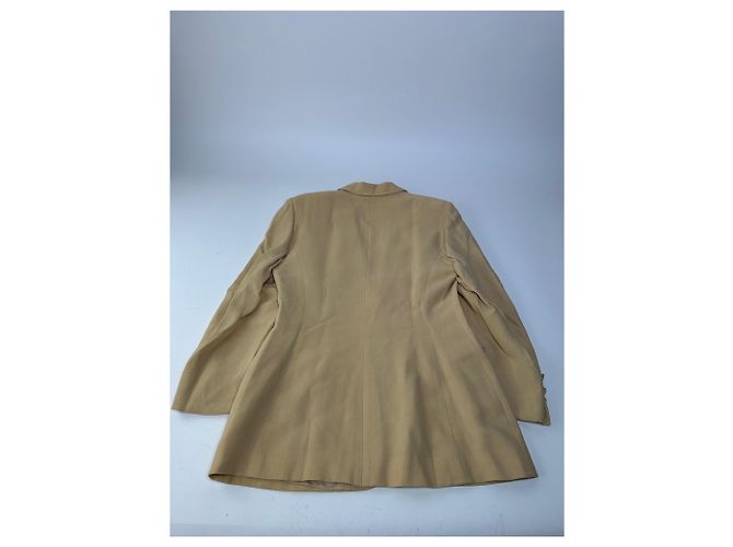 Vintage Gucci Viskose Longline Blazer Beige IT42 - Ansicht 8