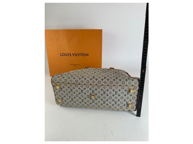 Vintage Louis Vuitton Monogram Mini Lin Canvas Handtasche Beige Braun - Ansicht 13