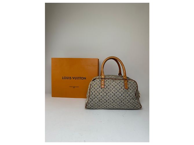 Vintage Louis Vuitton Monogram Mini Lin Canvas Handtasche Beige Braun - Ansicht 2