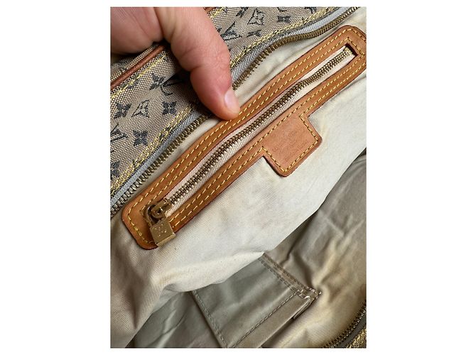 Vintage Louis Vuitton Monogram Mini Lin Canvas Handtasche Beige Braun - Ansicht 4
