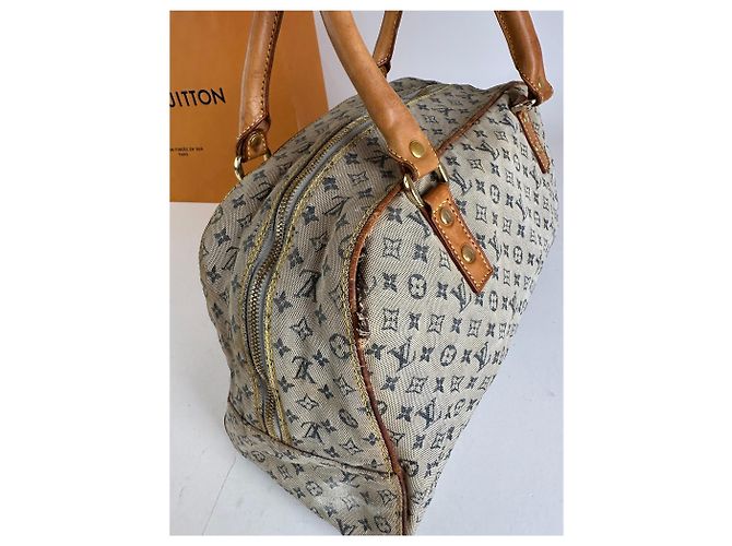 Vintage Louis Vuitton Monogram Mini Lin Canvas Handtasche Beige Braun - Ansicht 6