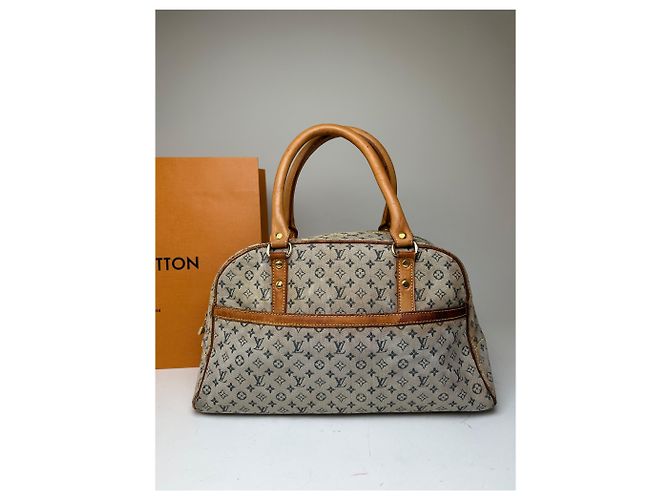 Vintage Louis Vuitton Monogram Mini Lin Canvas Handtasche Beige Braun - Ansicht 7