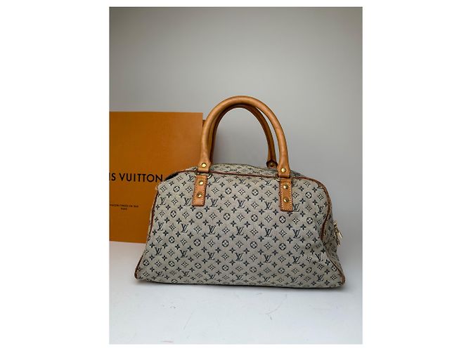 Vintage Louis Vuitton Monogram Mini Lin Canvas Handtasche Beige Braun - Ansicht 9